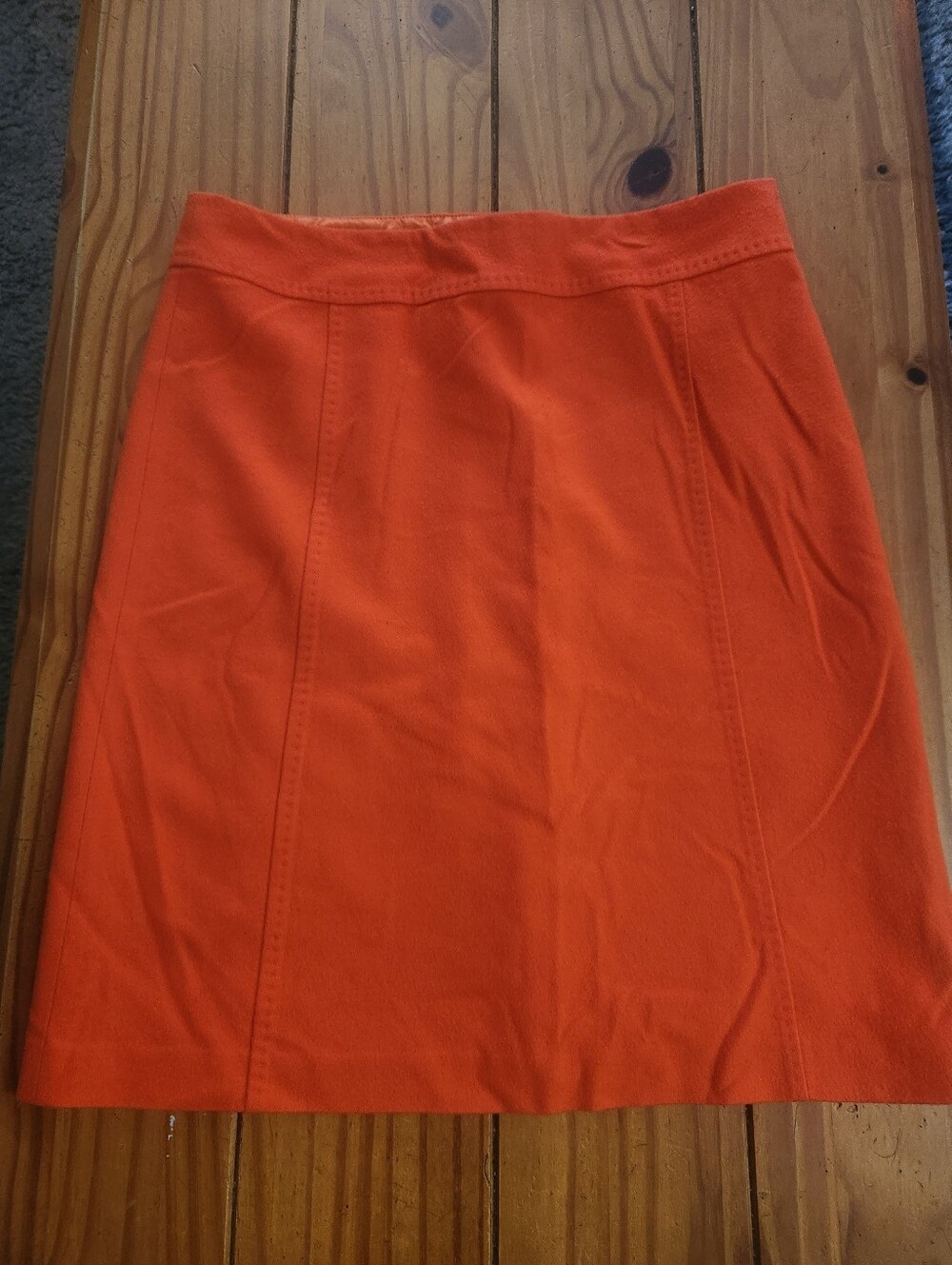 Weekend Max Mara Wool Skirt Orange Size 12